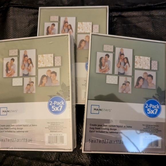 💥NEW💥 qty 6 MAINSTAYS 5X7 PICTURE FRAMES - Picture 1 of 3